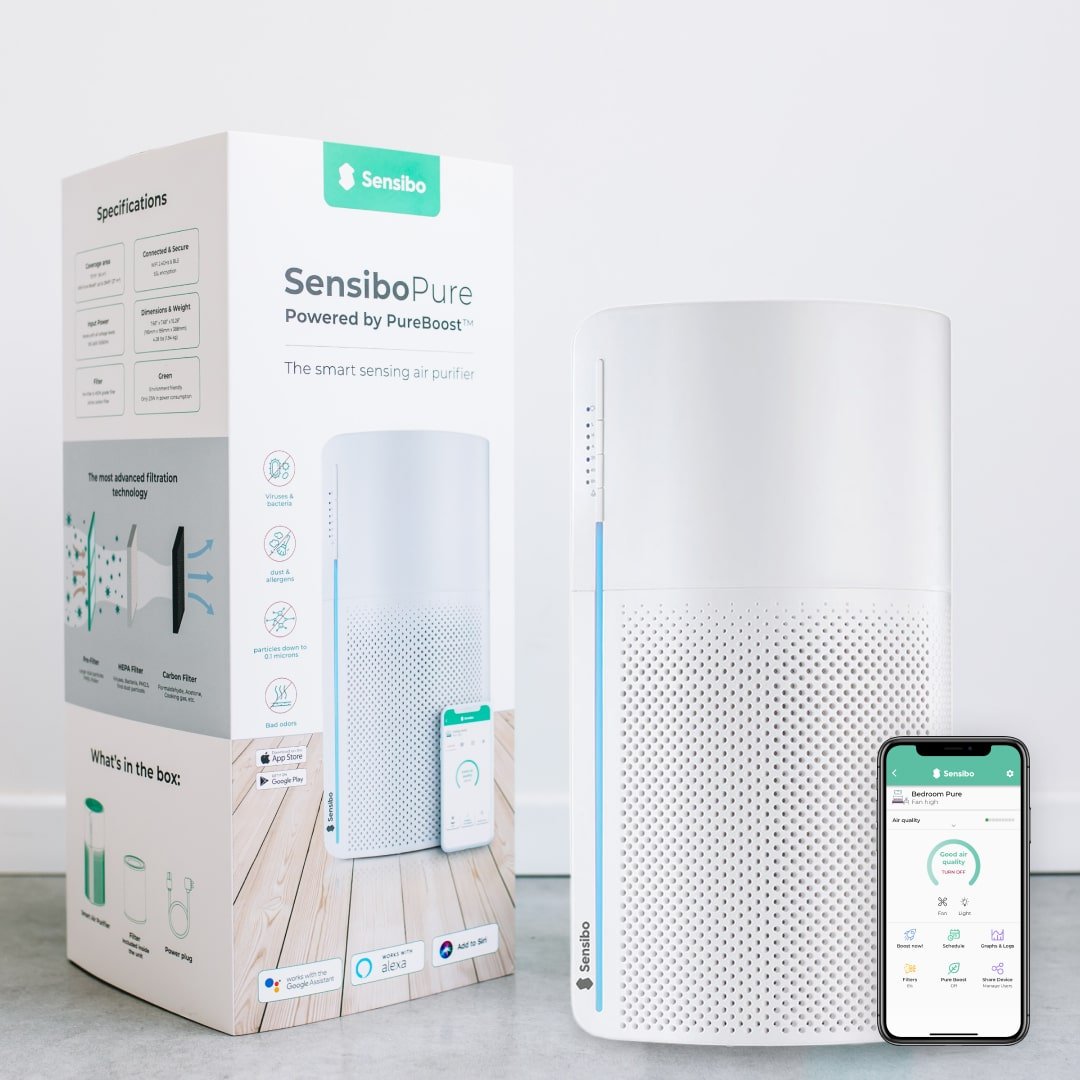 Sensibo Pure - Pollution Sensing Smart HEPA Air Purifier