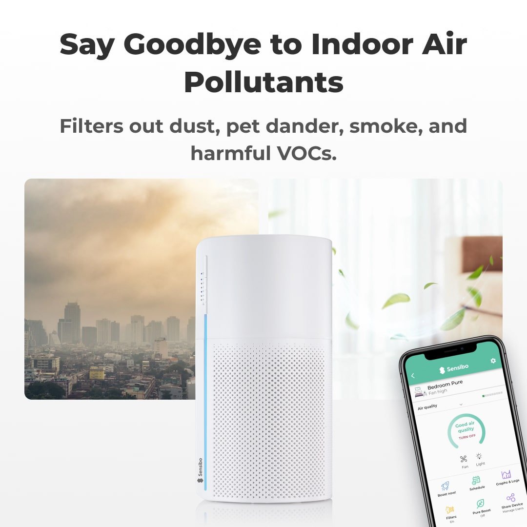 Sensibo Pure - Pollution Sensing Smart HEPA Air Purifier